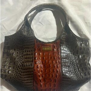 Beautiful brown leather Brahmin bag